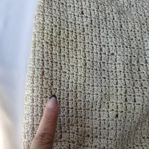 MA-DE Knit Straw Crocheted BoHo Hippie Crossbody Shoulder Bag Y2K - Picture 10 of 12